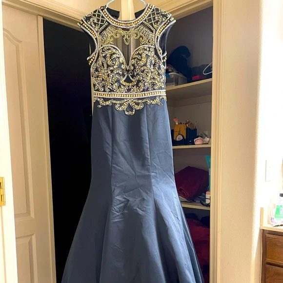 sachin and babi light blue dress Foryoudress Dresses | This Dress Is New, Never Worn. Very Elegant and Great for Prom Dresses. Size 6. | Color: Black | Size: 6